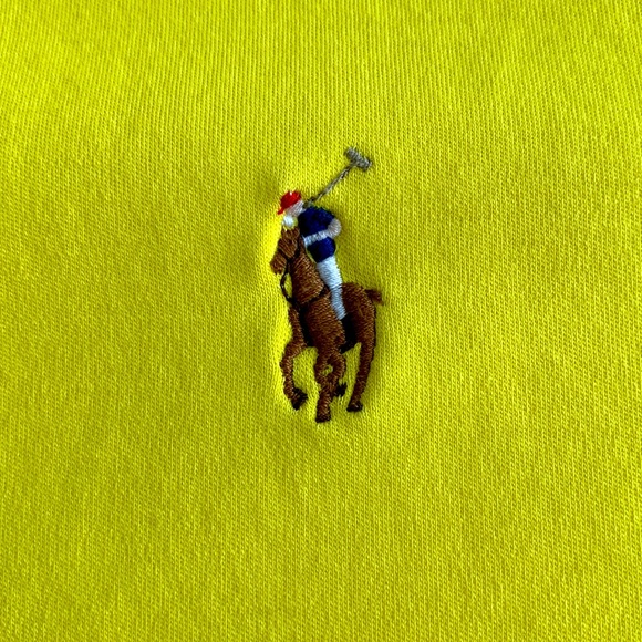 Polo Ralph Lauren in bright yellow, Size medium, Pima soft touch. - Picture 3 of 6